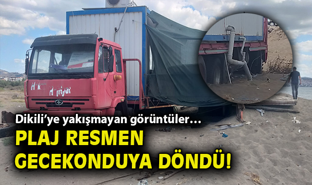 Kabakum Plajı’nda Konteyner Şoku!