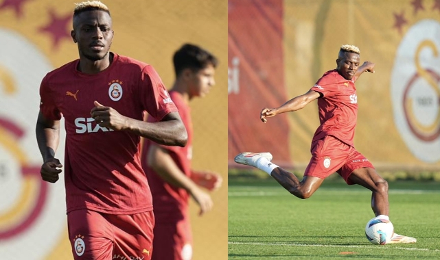 Victor Osimhen, Galatasaray’da İlk Antrenmanına Çıktı!