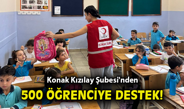 Konak Kızılay’dan 500 Öğrenciye Okul Desteği
