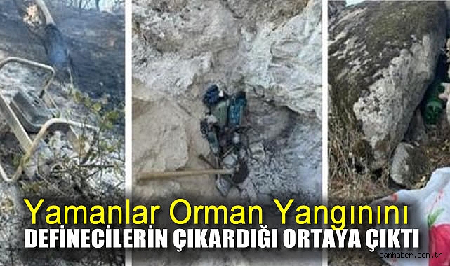 Yamanlar Dağı’ndaki yangın kaçak kazıdan mı?