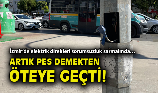 Karşıyaka’da Elektrik Direkleri Hayati Tehdit!