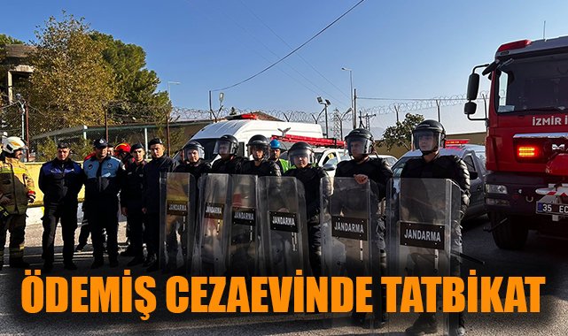 İzmir’de Cezaevi İsyan ve Yangın Tatbikatı Yapıldı
