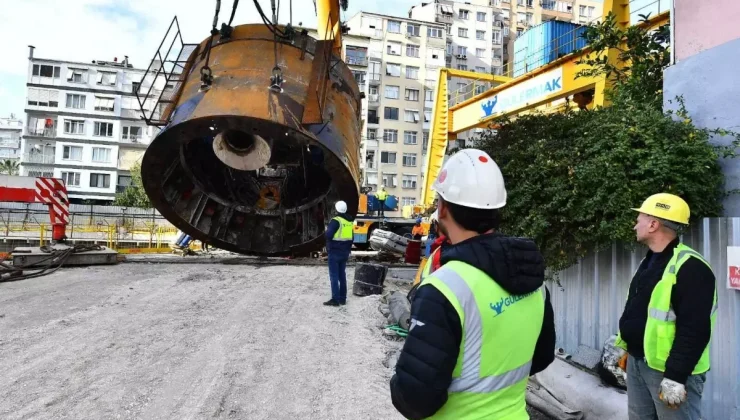 Buca Metrosu’nda Tünel Taşıma İşlemleri Devam Ediyor!