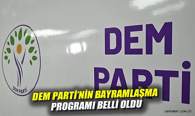 DEM Parti’den Partiler Arası Bayramlaşma Programı