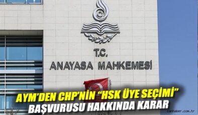 Anayasa Mahkemesi’nden HSK Seçimlerine Red!