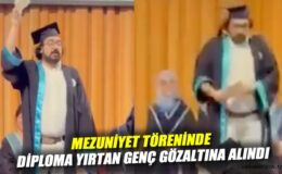 Mezuniyet Töreninde Diplomayı Yırtan Öğrenci Gözaltında
