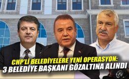 Belediye Başkanlarına Rüşvet Operasyonu: 3 Gözaltı