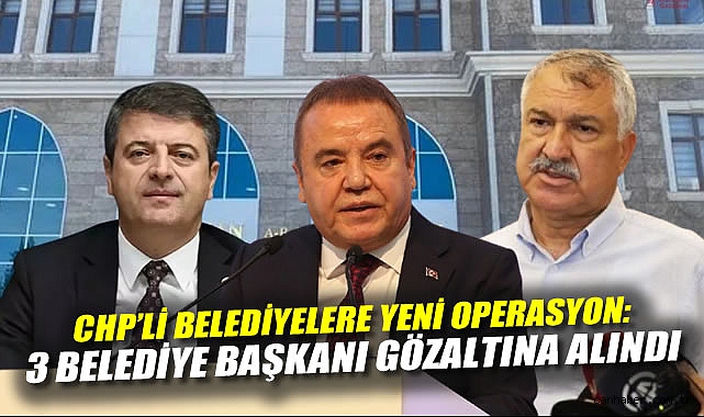 Belediye Başkanlarına Rüşvet Operasyonu: 3 Gözaltı