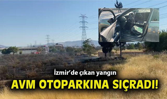 Bornova’da AVM Yakınındaki Yangın Panik Yarattı!