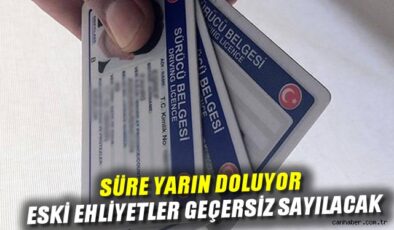 Ehliyet yenileme süresi doluyor, acele edin!