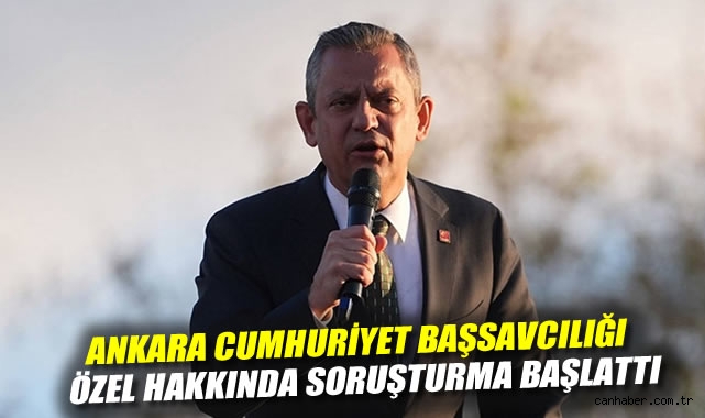 Özgür Özel’e Hakaret Soruşturması Başlatıldı!