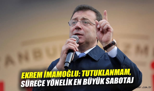 İmamoğlu: Belediyelere Fidyeyle Tehdit Var!