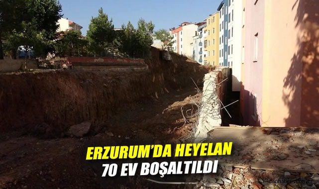 İspir’de Heyelan: 70 Daire Tahliye Edildi!