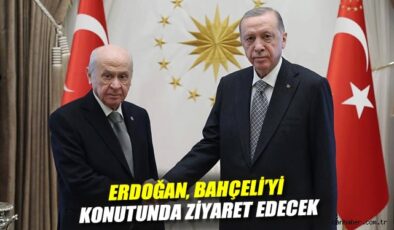 Erdoğan Bahçeli’yi Ziyaret Edecek! Saat 17.00’de