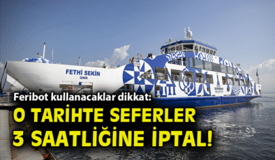 İZDENİZ’den Feribot Seferlerinde Kısa Ara!