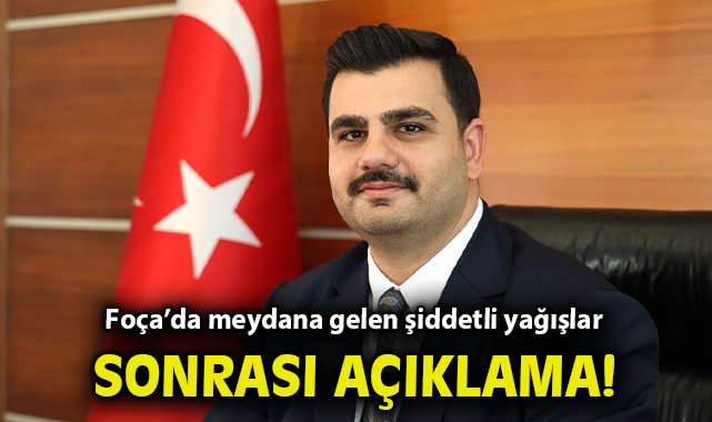 Foça’daki Şiddetli Yağış Sonrası Yararlar Sarılıyor