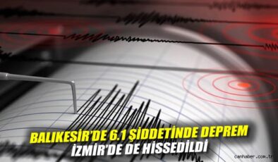 Balıkesir’de 6.1 büyüklüğünde deprem paniği!