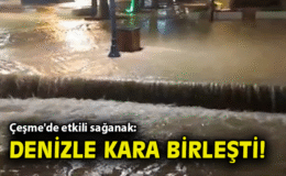 İzmir’de Sağanak Yağış, Cadde ve Sokaklar Göle Döndü!