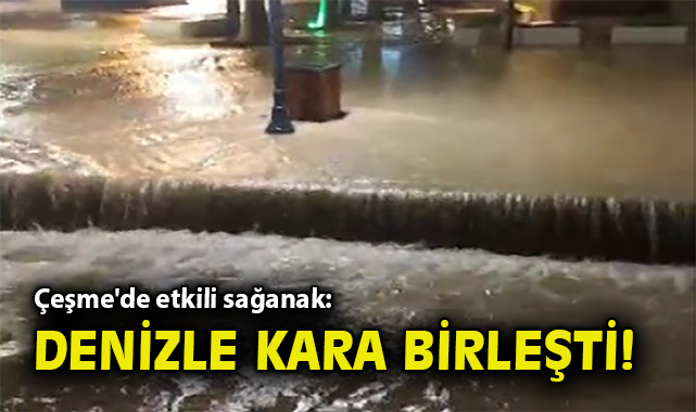 İzmir’de Sağanak Yağış, Cadde ve Sokaklar Göle Döndü!