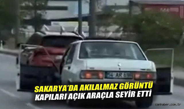 Kapıları Açık Araç Trafikte Tehlike Yarattı!