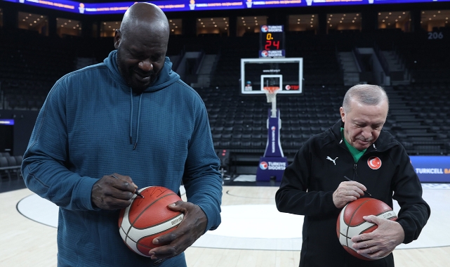Erdoğan ve Shaquille O’Neal İstanbul’da B buluştu!
