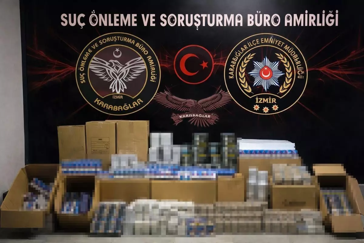 İzmir’de Kaçakçılık Operasyonunda 500 Bin Makaron Ele Geçirildi!