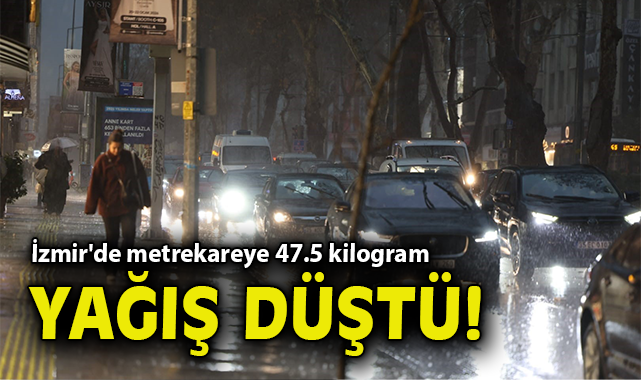 İzmir’de Fırtına ve Sağanak Yağış Hayatı Olumsuz Etkiledi