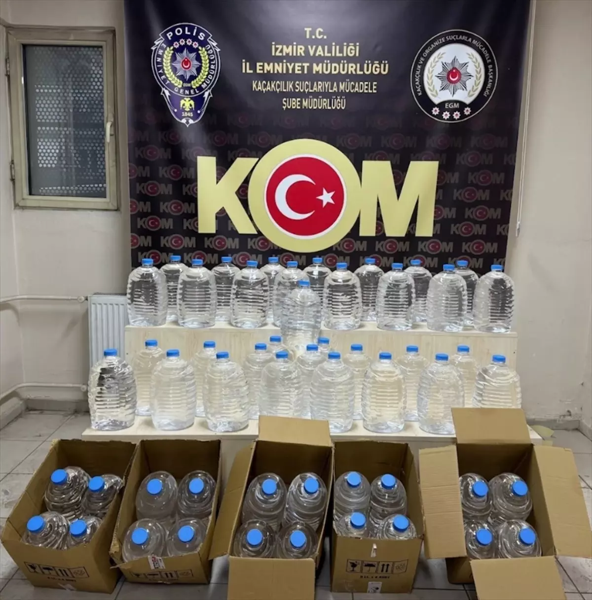 İzmir’de 3,5 Ton Etil Alkol ve Sahte İçki Operasyonu!