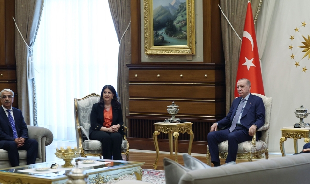 Erdoğan, DEM Parti İmralı Heyeti’ni kabul etti!