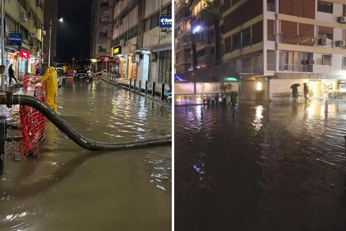 İzmir’de Sağanak Yağış Hayatı Felç Etti!