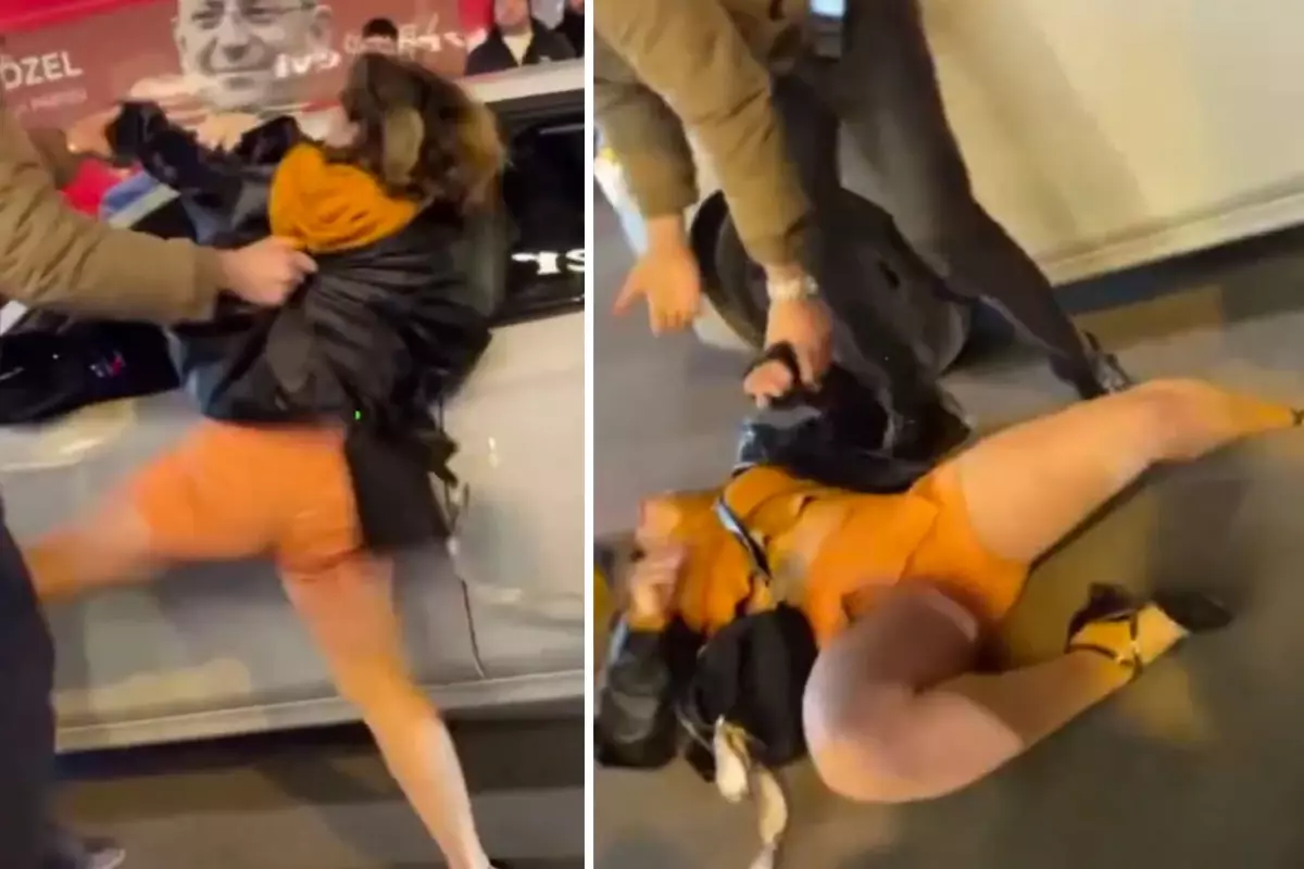 İzmir’de Sinir Krizi Geçiren Kadın Civarı Saldırdı